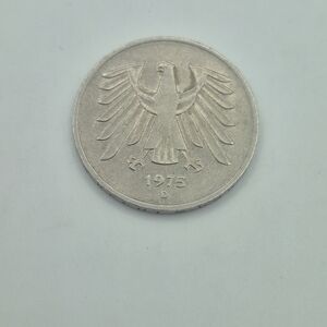 5 Mark Coin 1975 D Germany